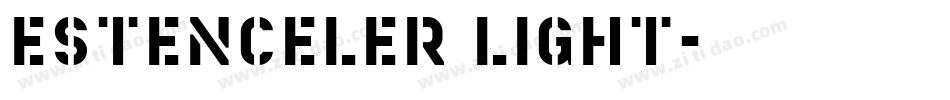 Estenceler Light字体转换